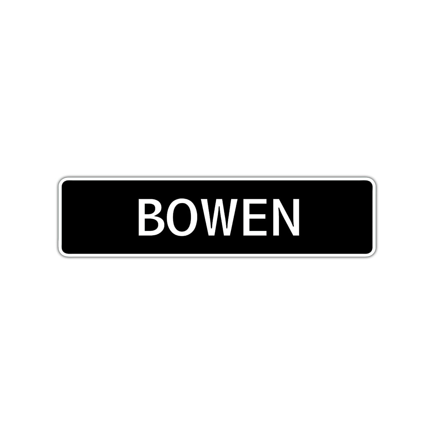 Bowen Street Sign Children Name Room Plate