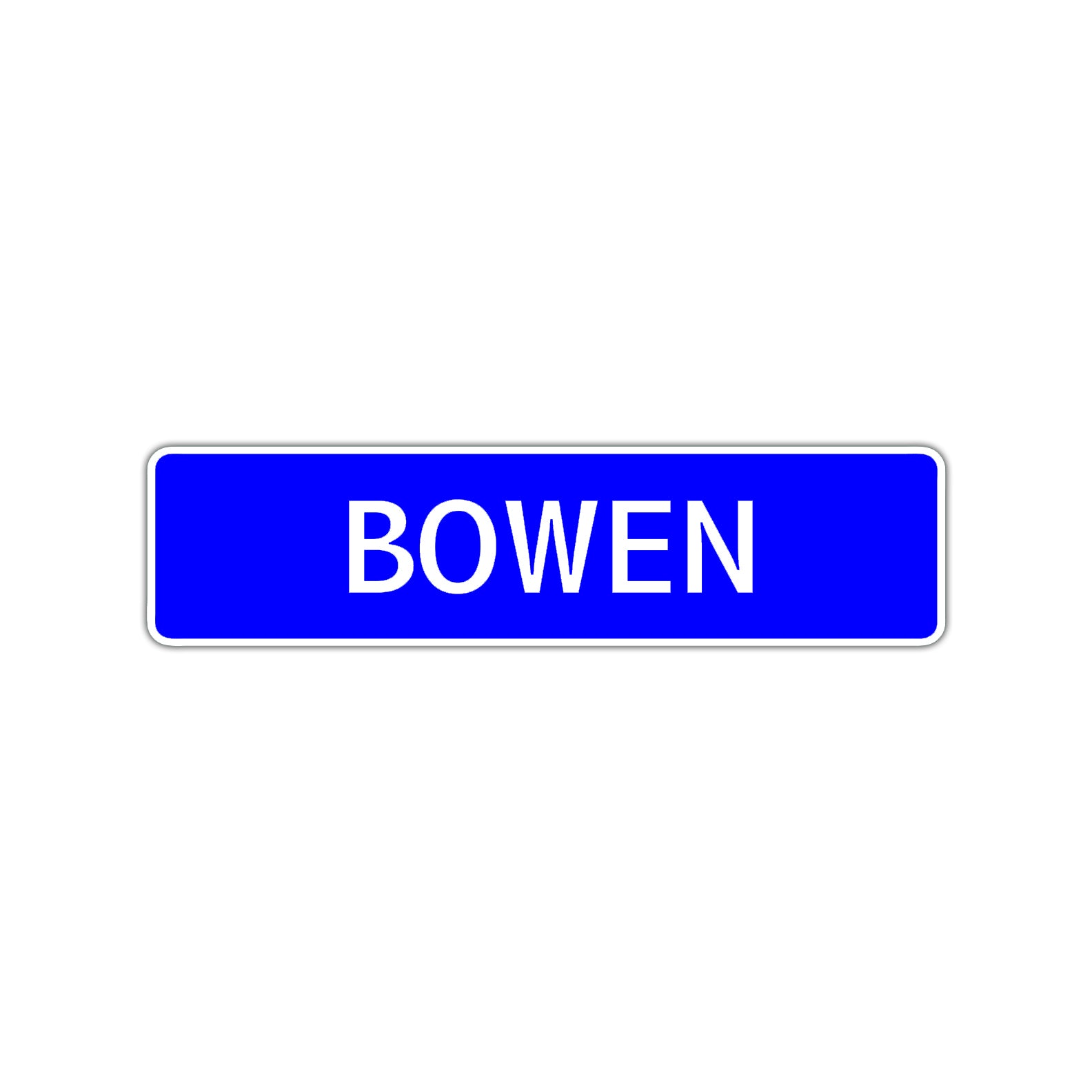 Bowen Street Sign Children Name Room Plate