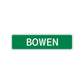 Bowen Street Sign Children Name Room Plate