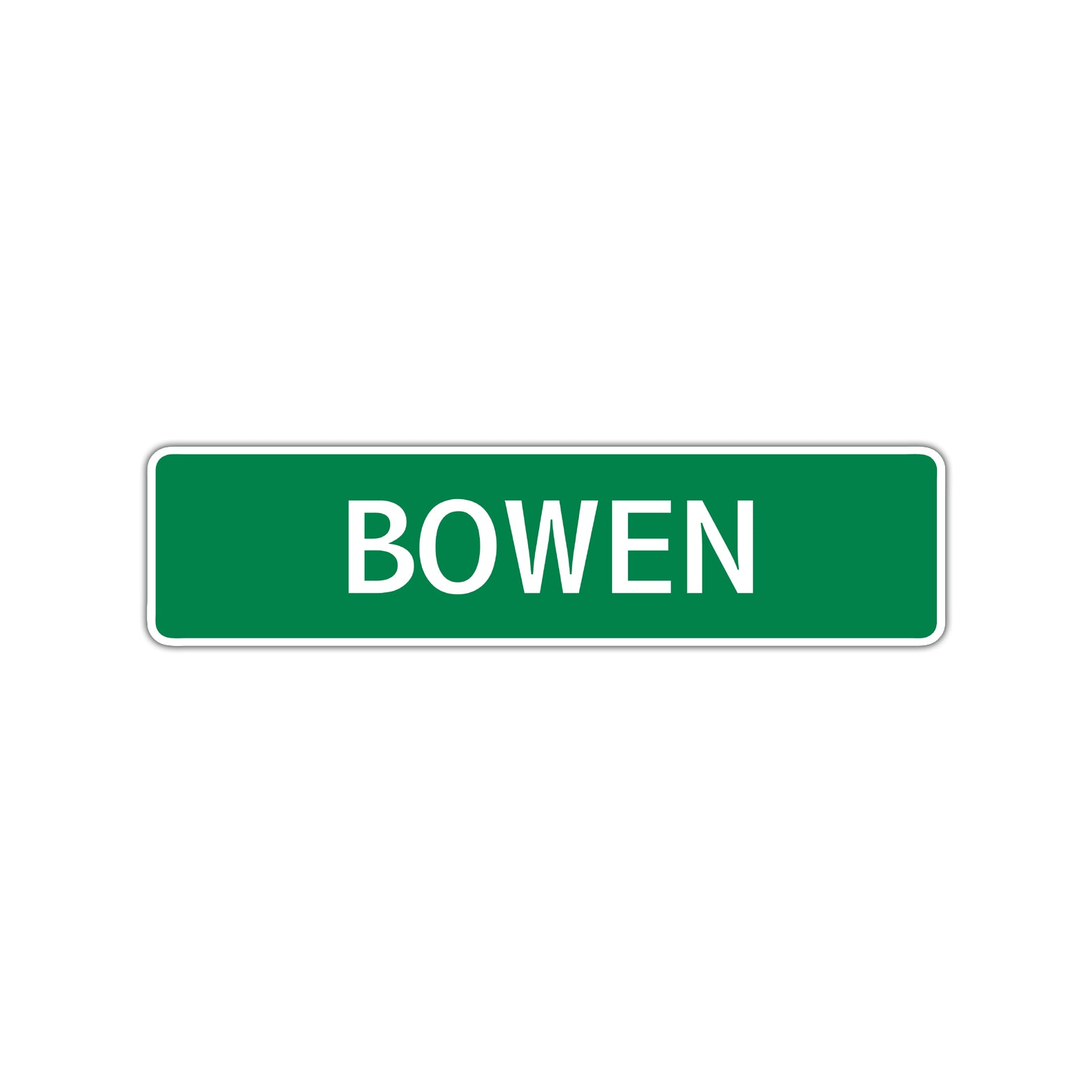 Bowen Street Sign Children Name Room Plate