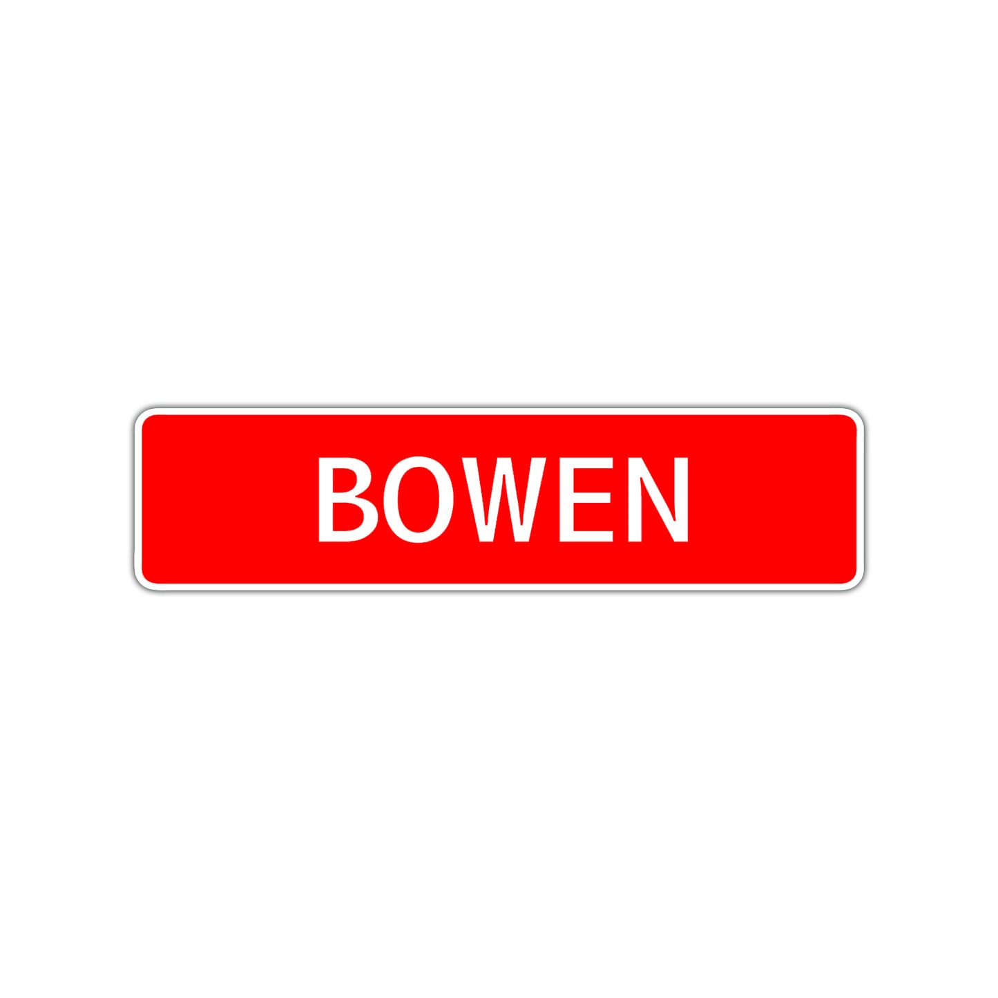 Bowen Street Sign Children Name Room Plate