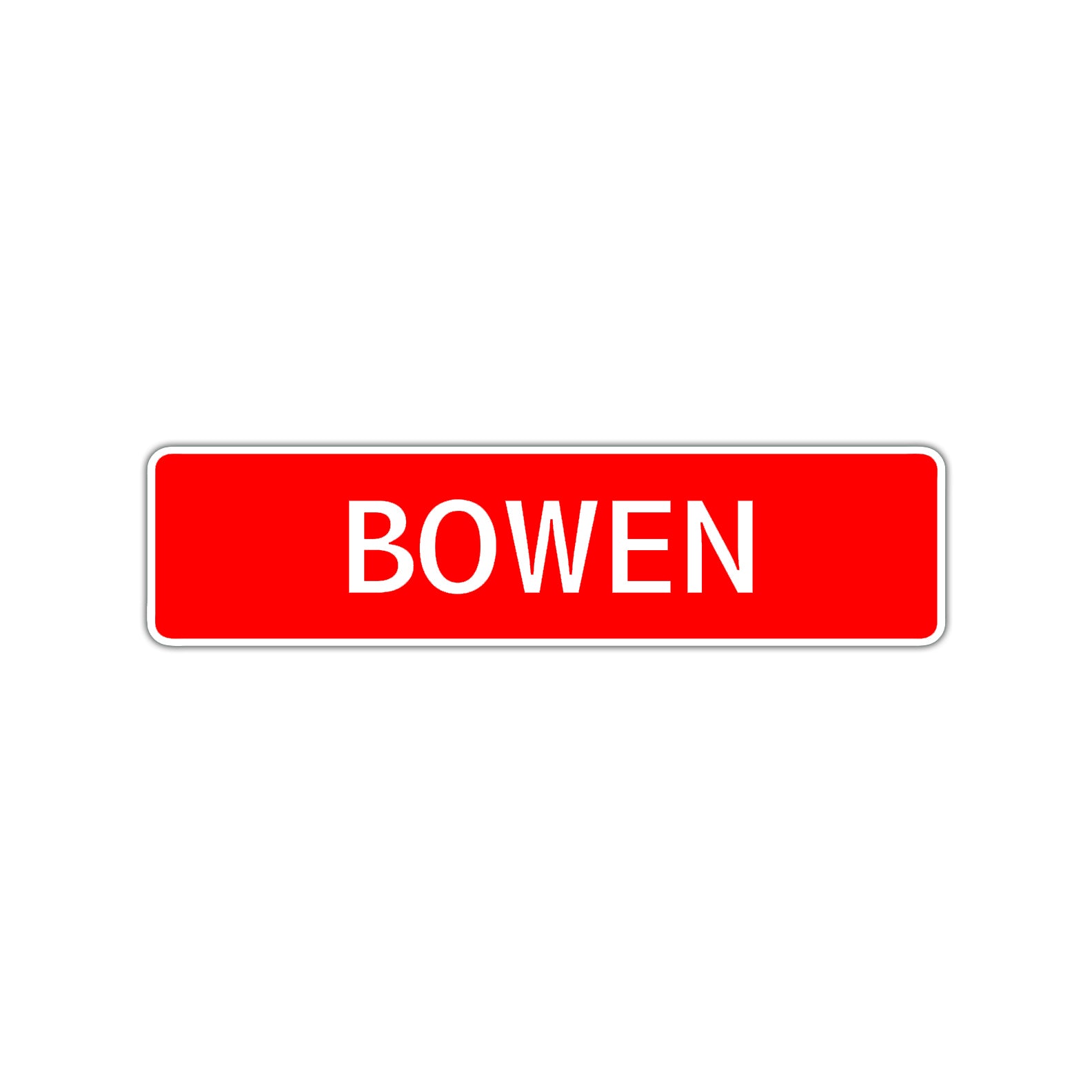 Bowen Street Sign Children Name Room Plate