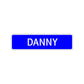Danny Street Sign Children Name Room Plate
