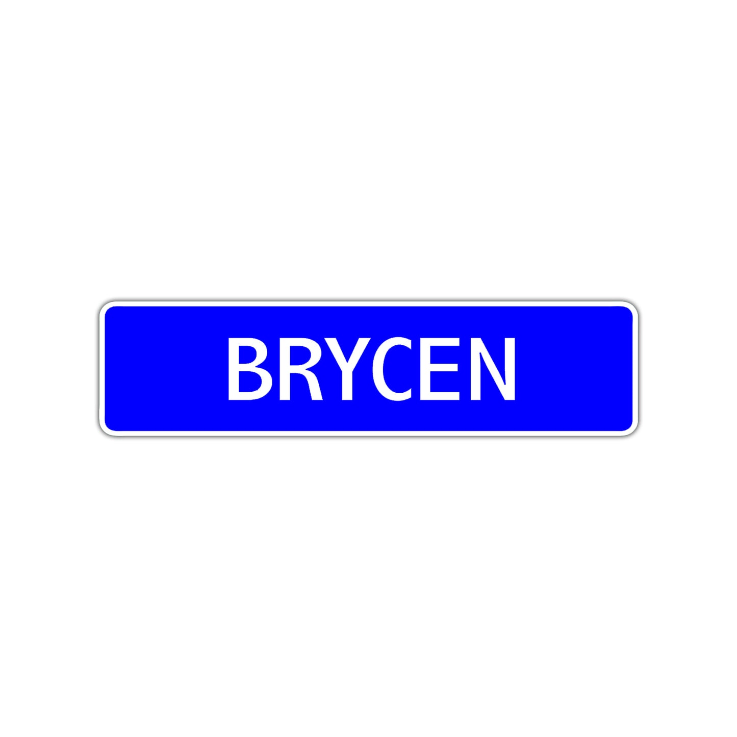 Brycen Street Sign Children Name Room Plate