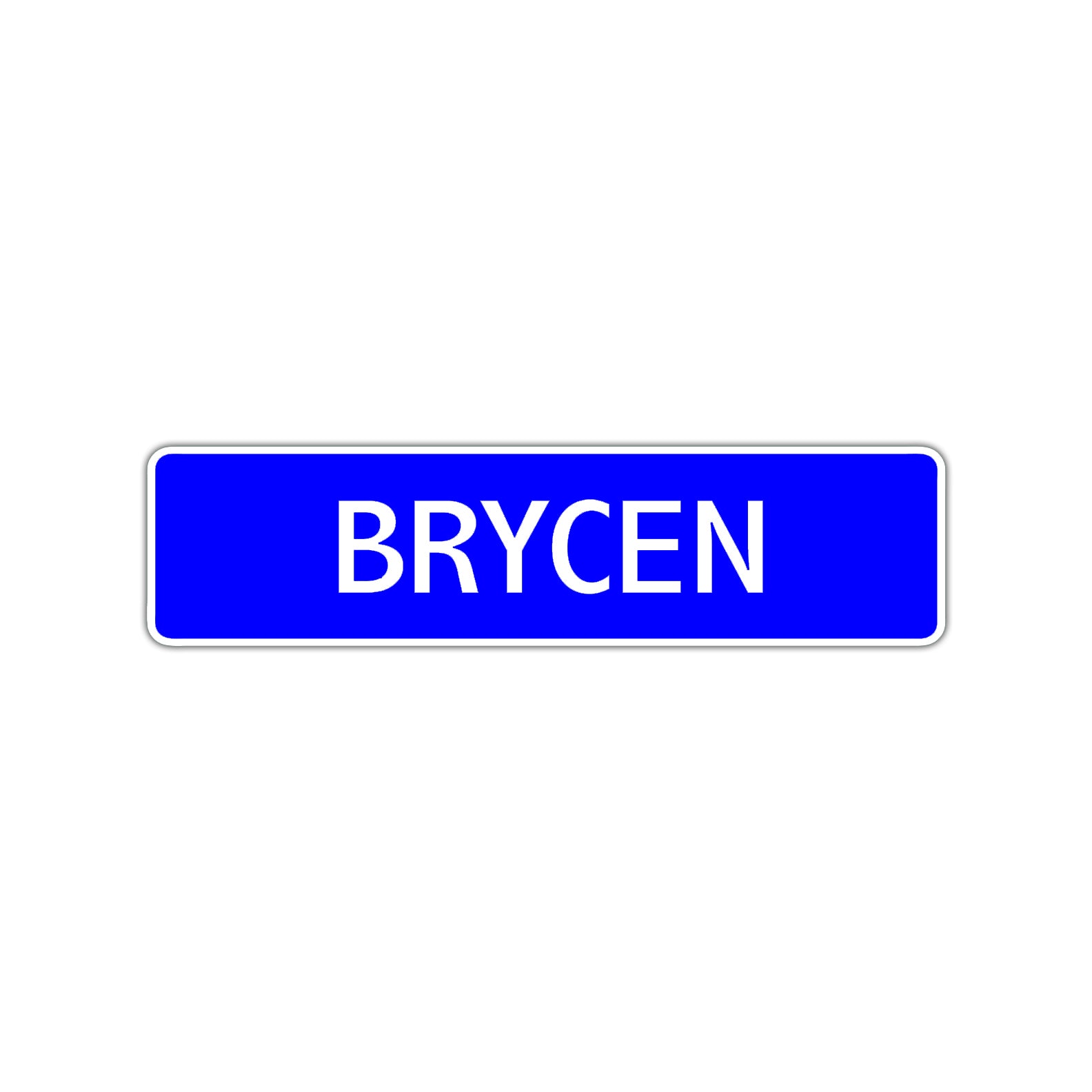 Brycen Street Sign Children Name Room Plate