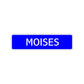 Moises Street Sign Children Name Room Plate