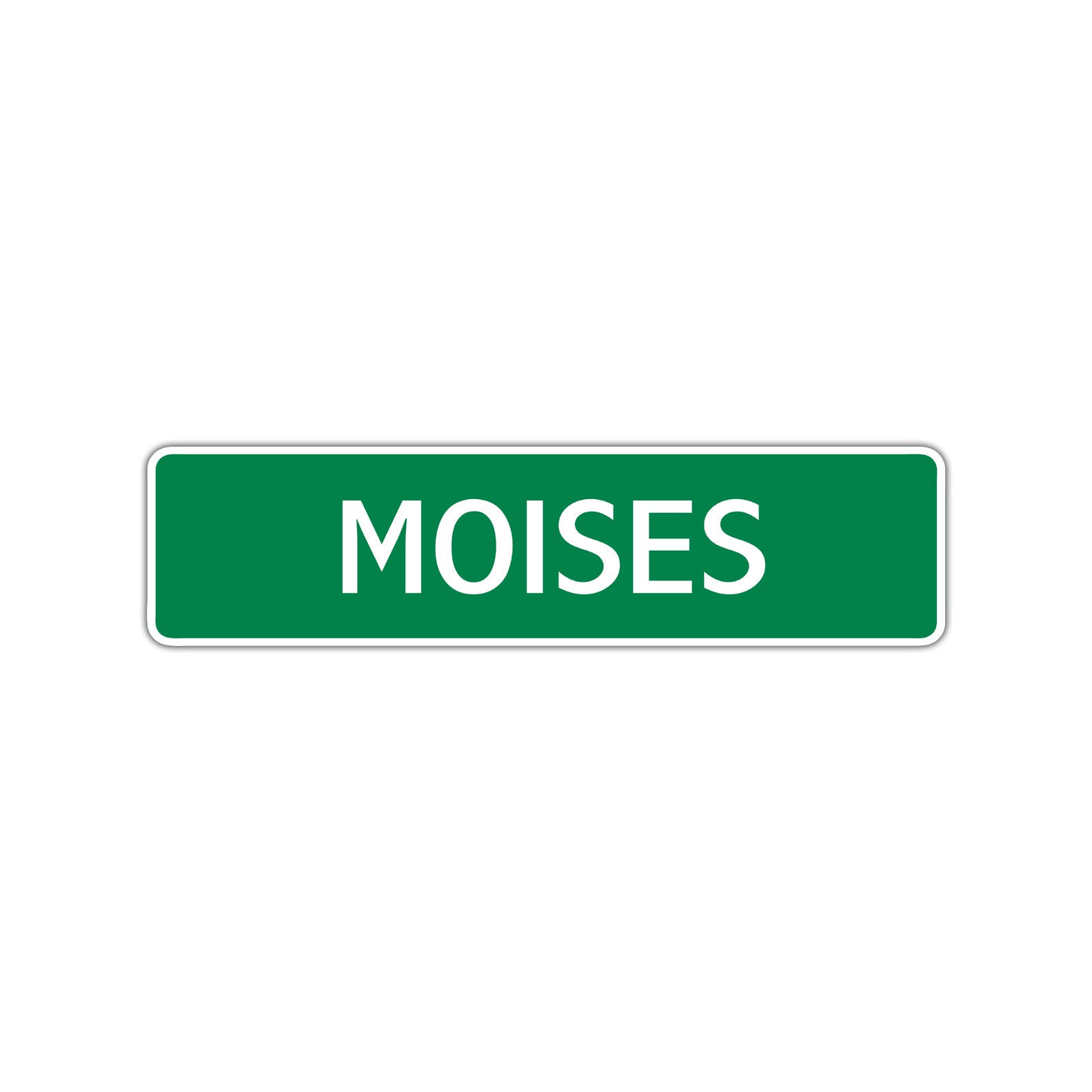 Moises Street Sign Children Name Room Plate