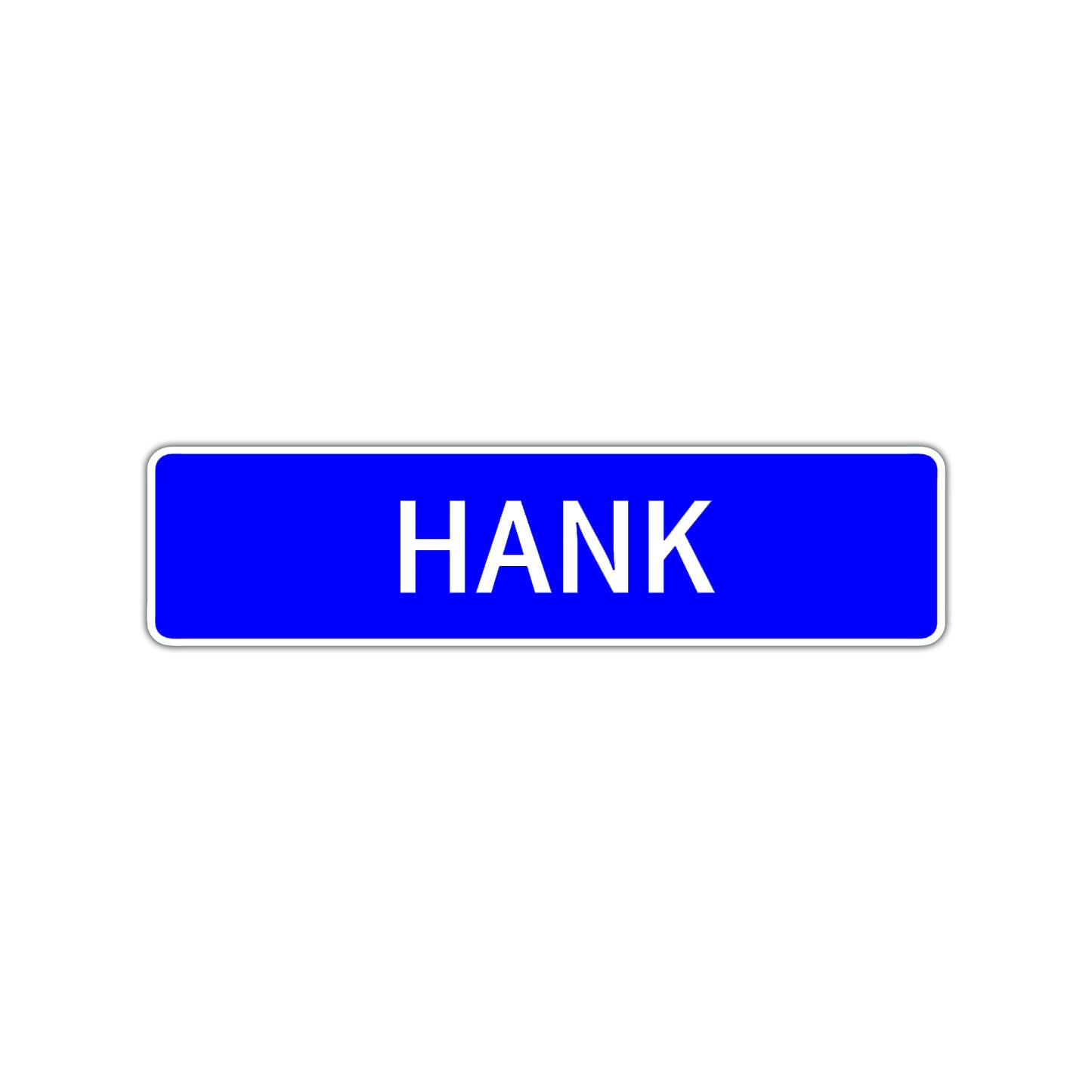 Hank Street Sign Children Name Room Plate