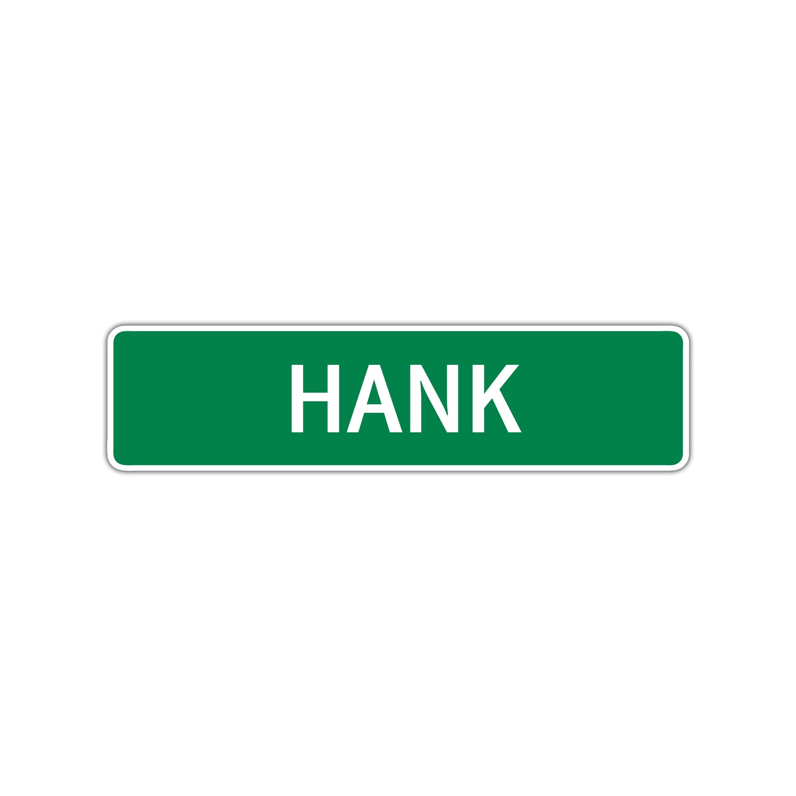 Hank Street Sign Children Name Room Plate