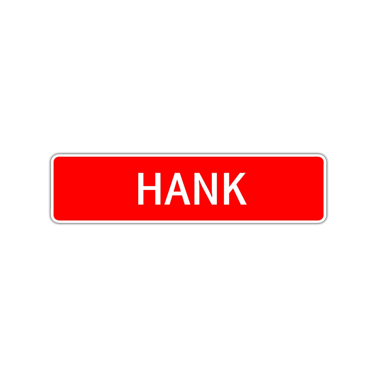 Hank Street Sign Children Name Room Plate