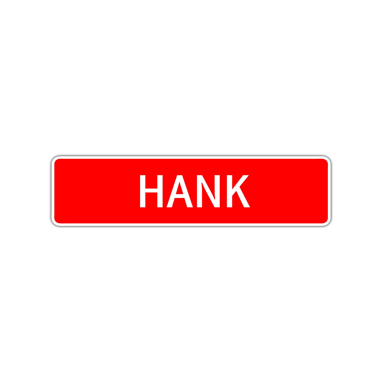 Hank Street Sign Children Name Room Plate