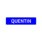 Quentin Street Sign Children Name Room Plate