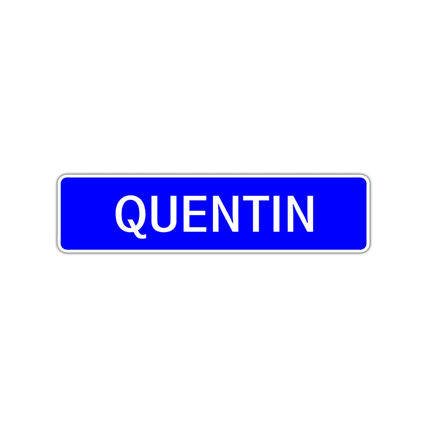 Quentin Street Sign Children Name Room Plate