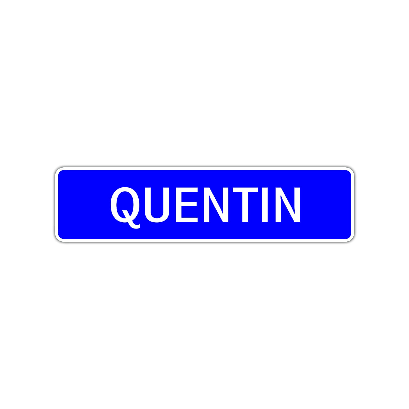 Quentin Street Sign Children Name Room Plate