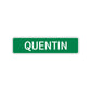 Quentin Street Sign Children Name Room Plate