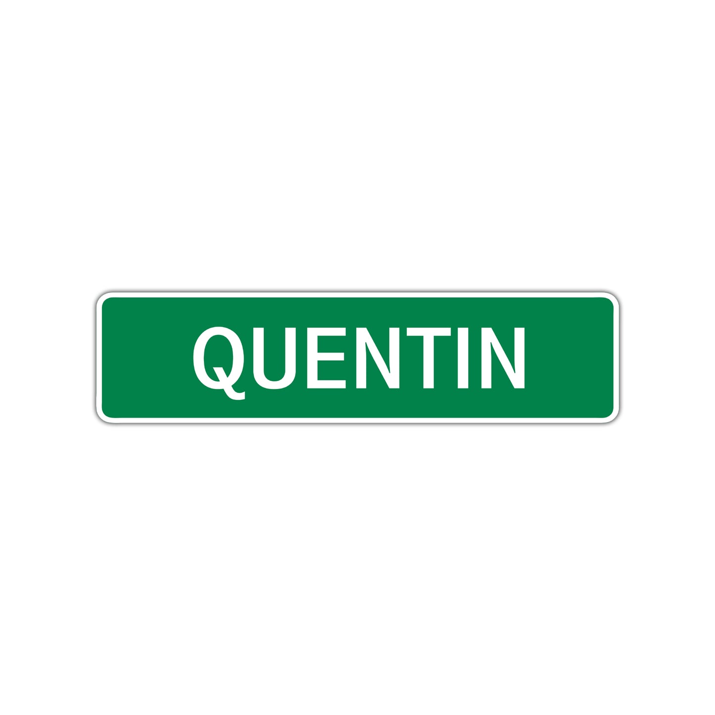 Quentin Street Sign Children Name Room Plate