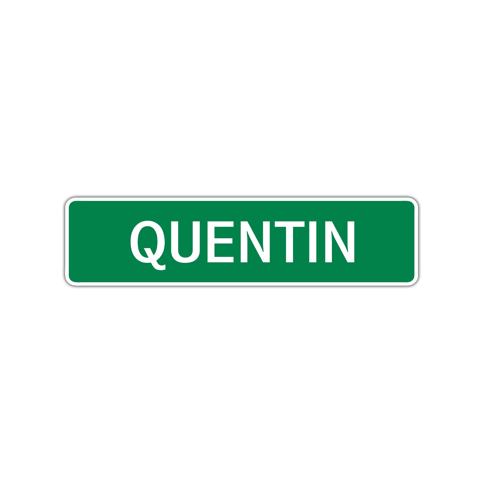 Quentin Street Sign Children Name Room Plate