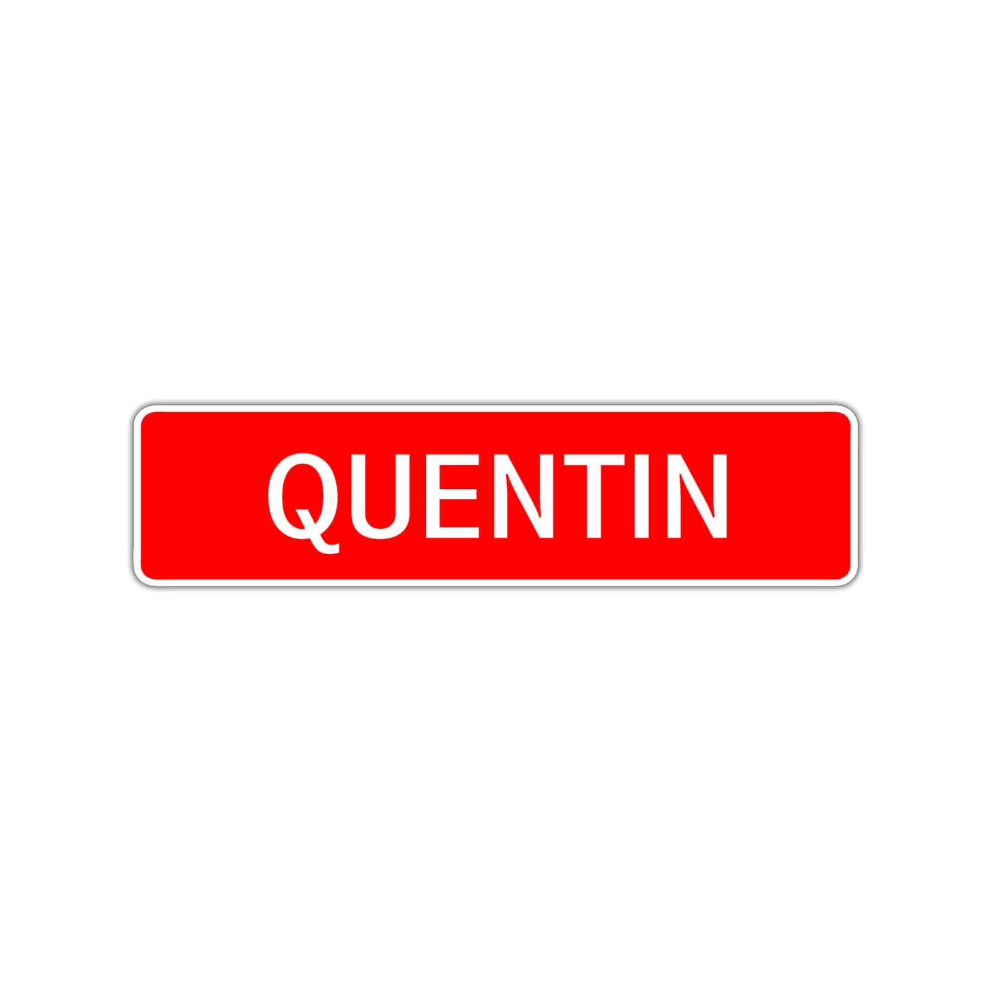 Quentin Street Sign Children Name Room Plate