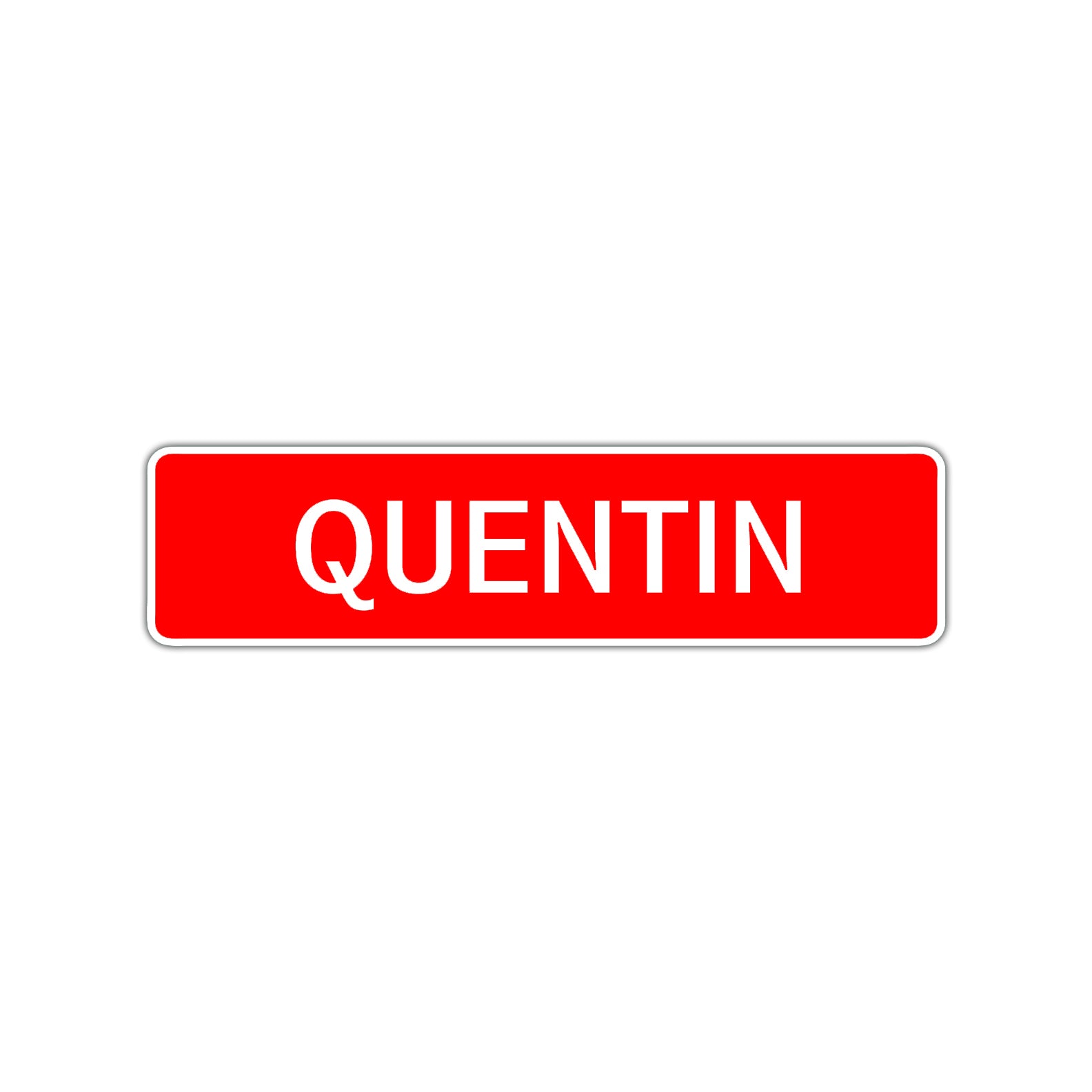 Quentin Street Sign Children Name Room Plate