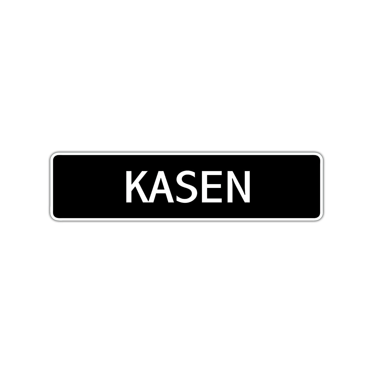 Kasen Street Sign Children Name Room Plate