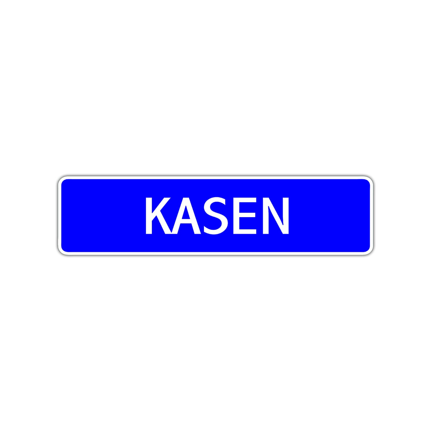 Kasen Street Sign Children Name Room Plate