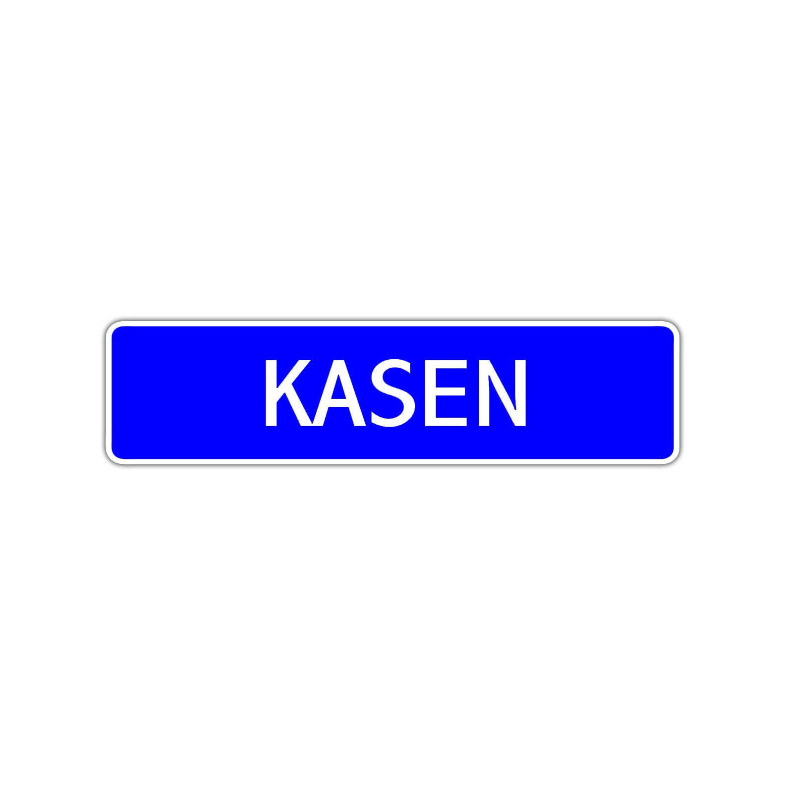 Kasen Street Sign Children Name Room Plate