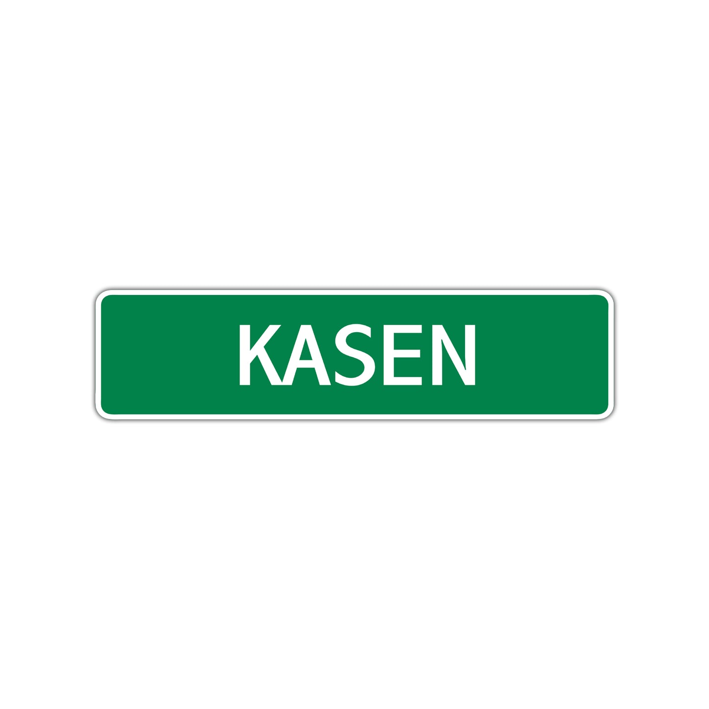 Kasen Street Sign Children Name Room Plate
