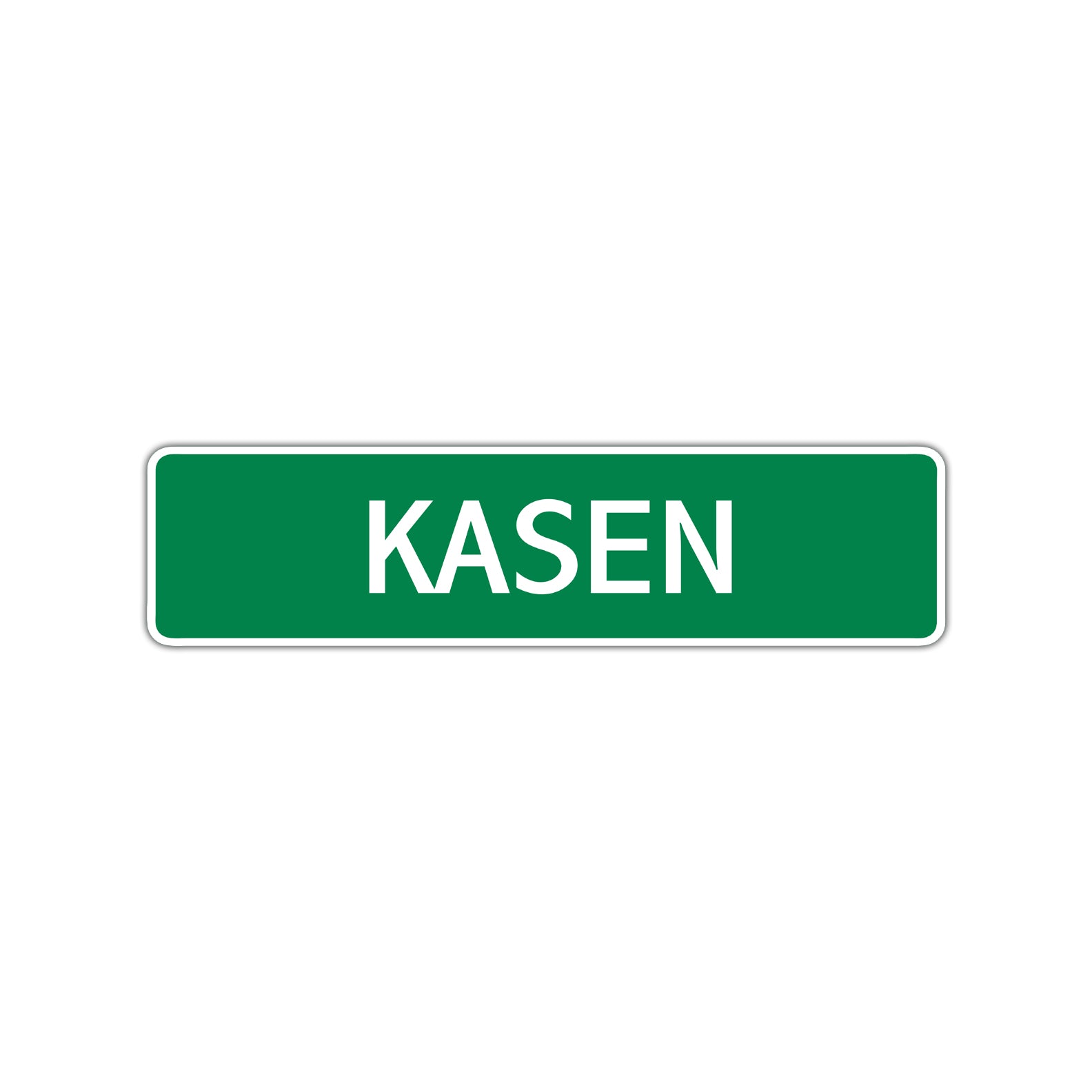 Kasen Street Sign Children Name Room Plate
