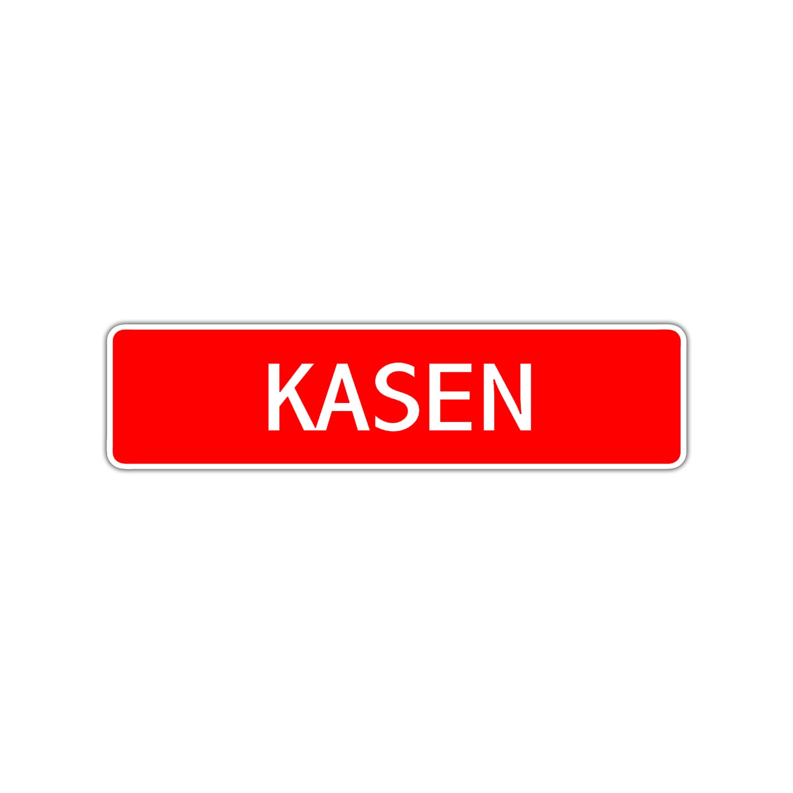 Kasen Street Sign Children Name Room Plate