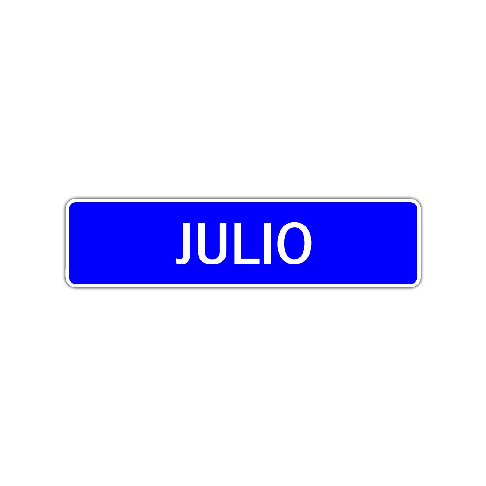 Julio Street Sign Children Name Room Plate