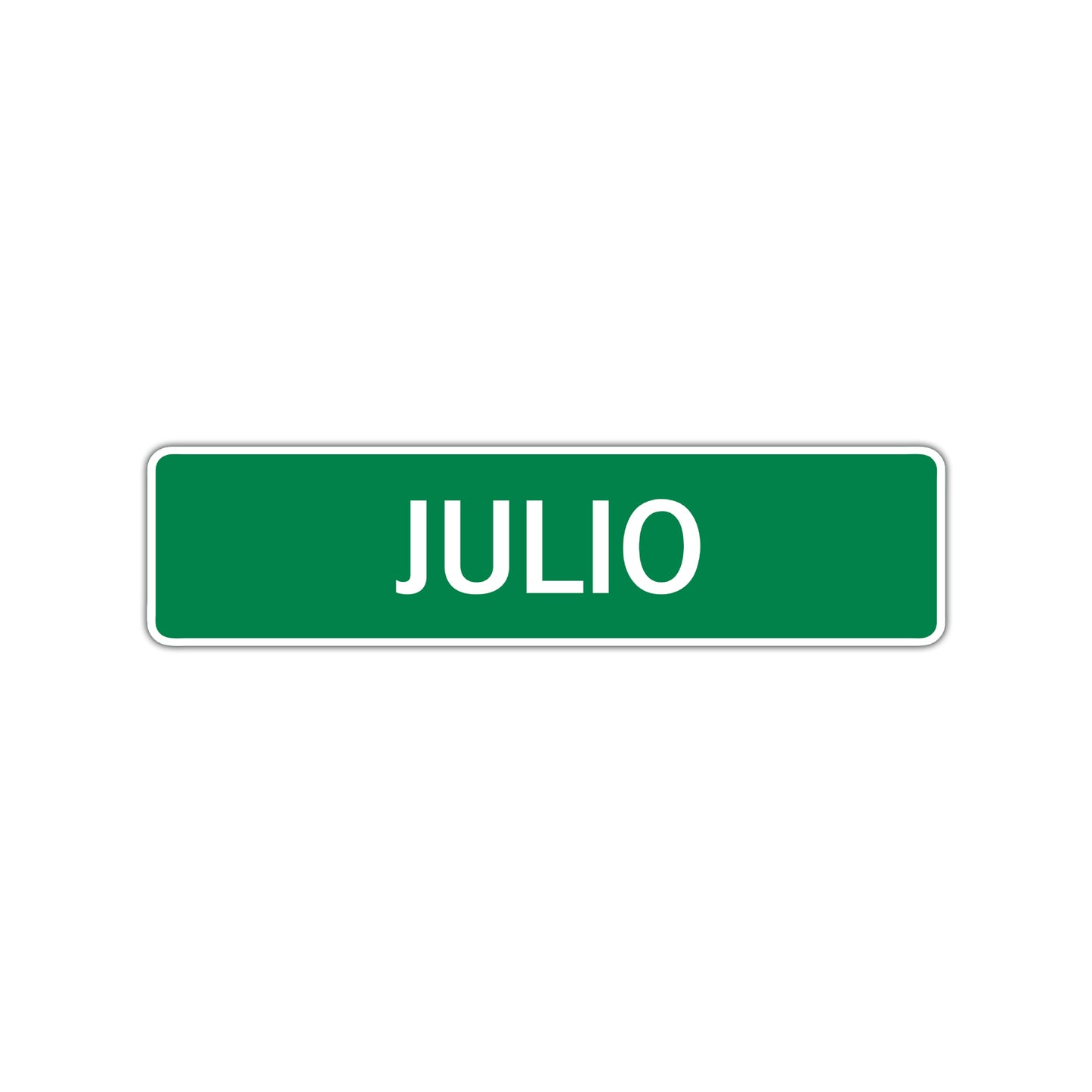 Julio Street Sign Children Name Room Plate