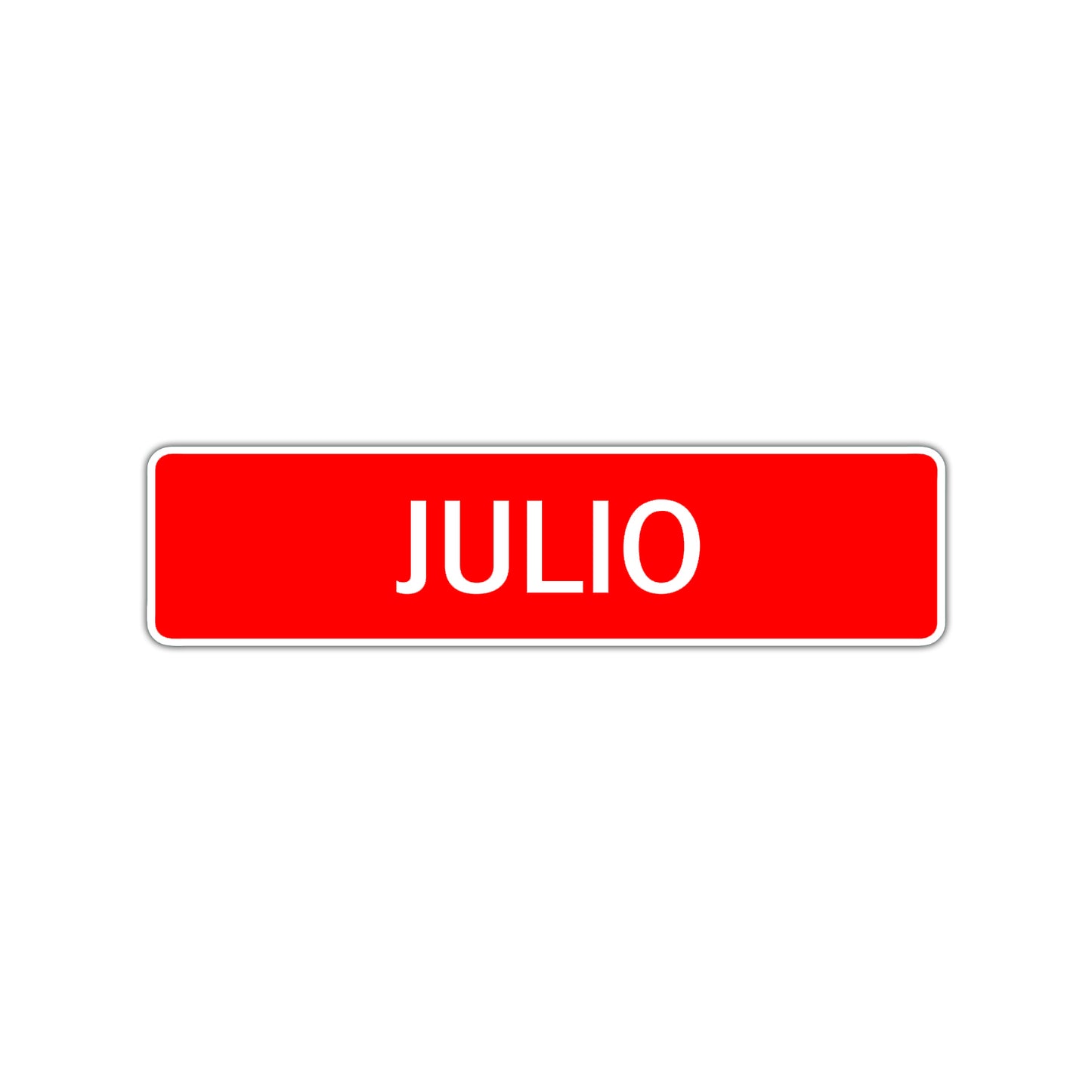 Julio Street Sign Children Name Room Plate