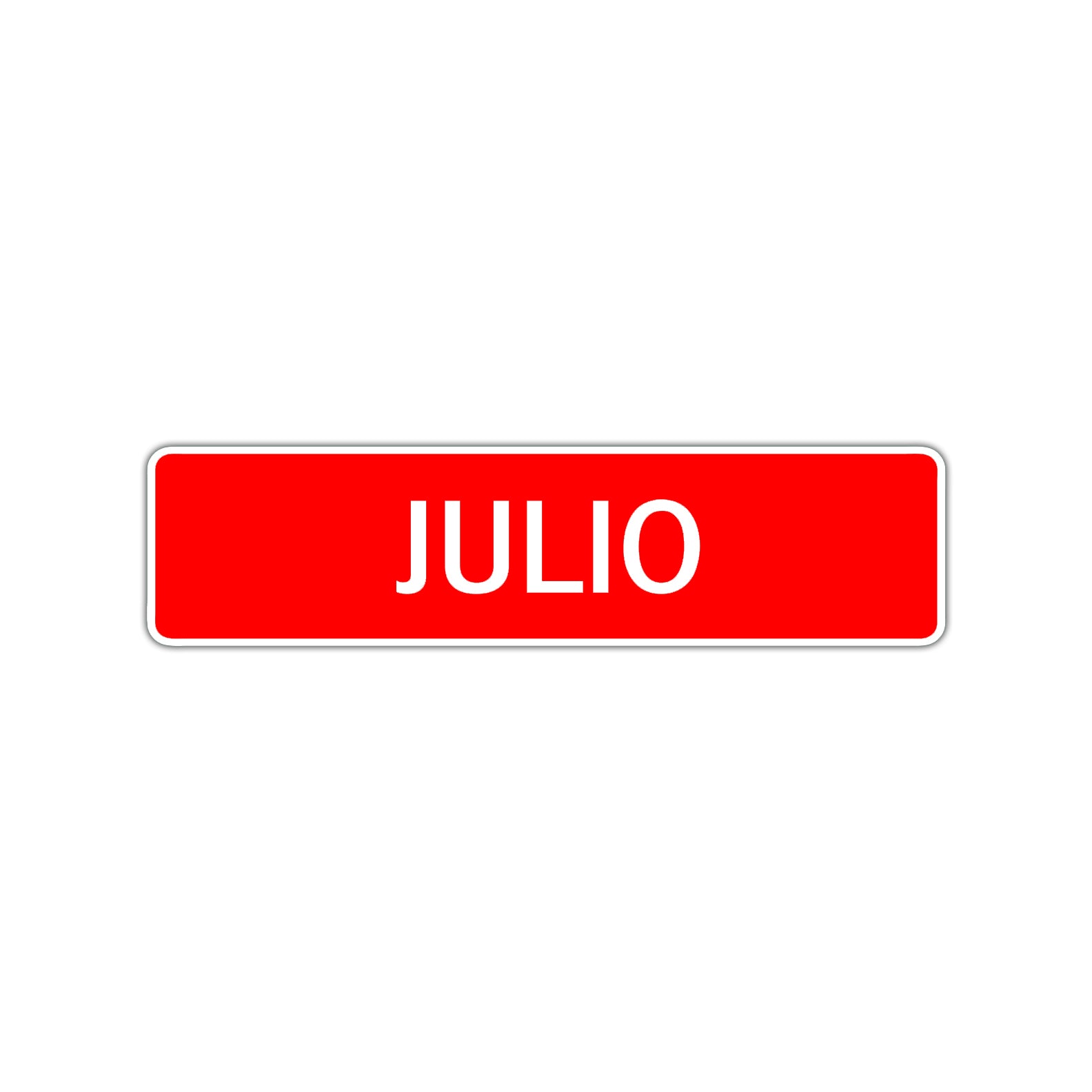 Julio Street Sign Children Name Room Plate