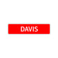 Davis Street Sign Children Name Room Plate