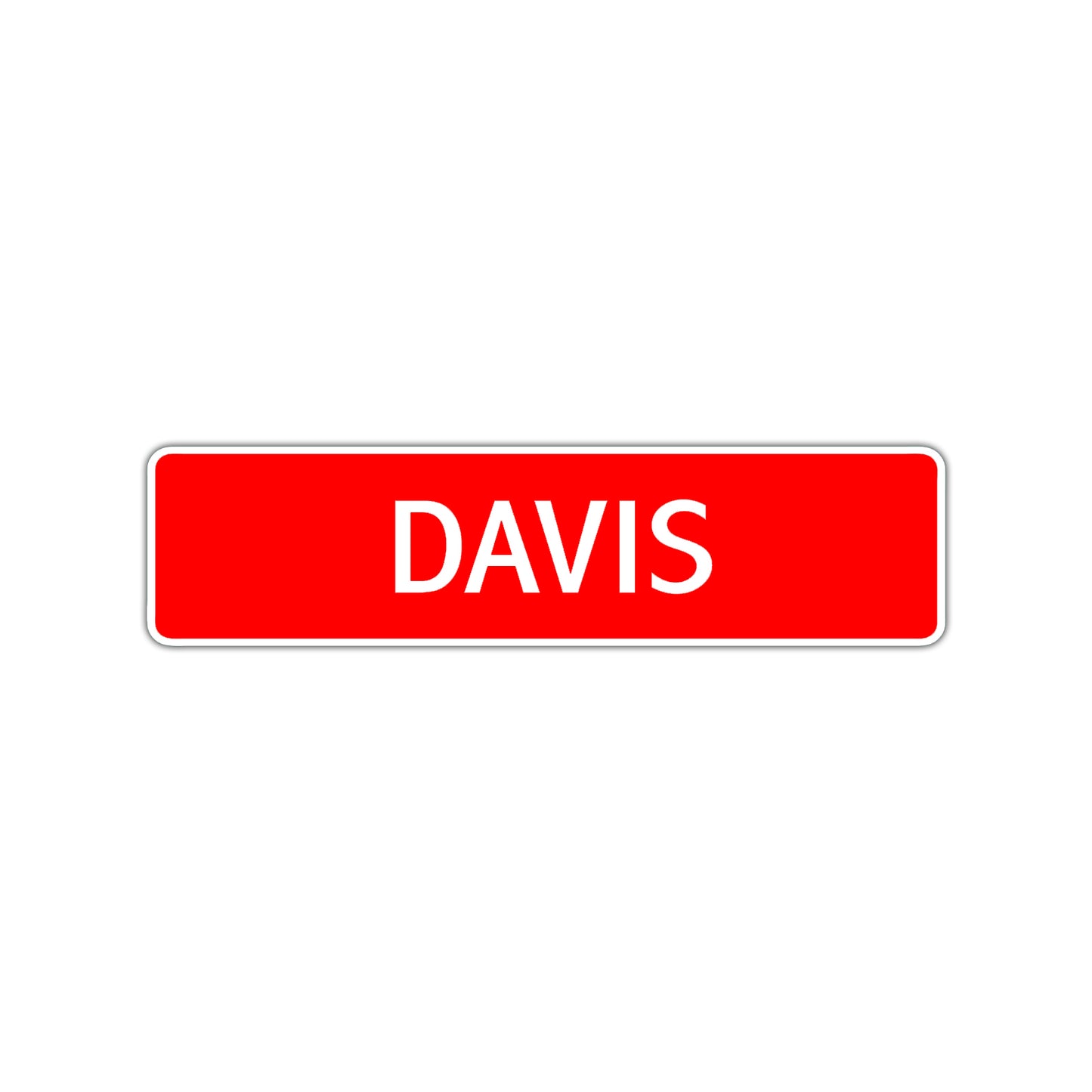 Davis Street Sign Children Name Room Plate