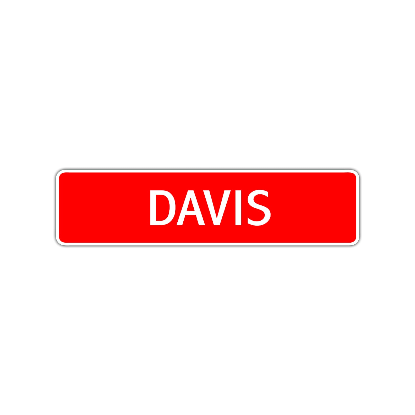Davis Street Sign Children Name Room Plate
