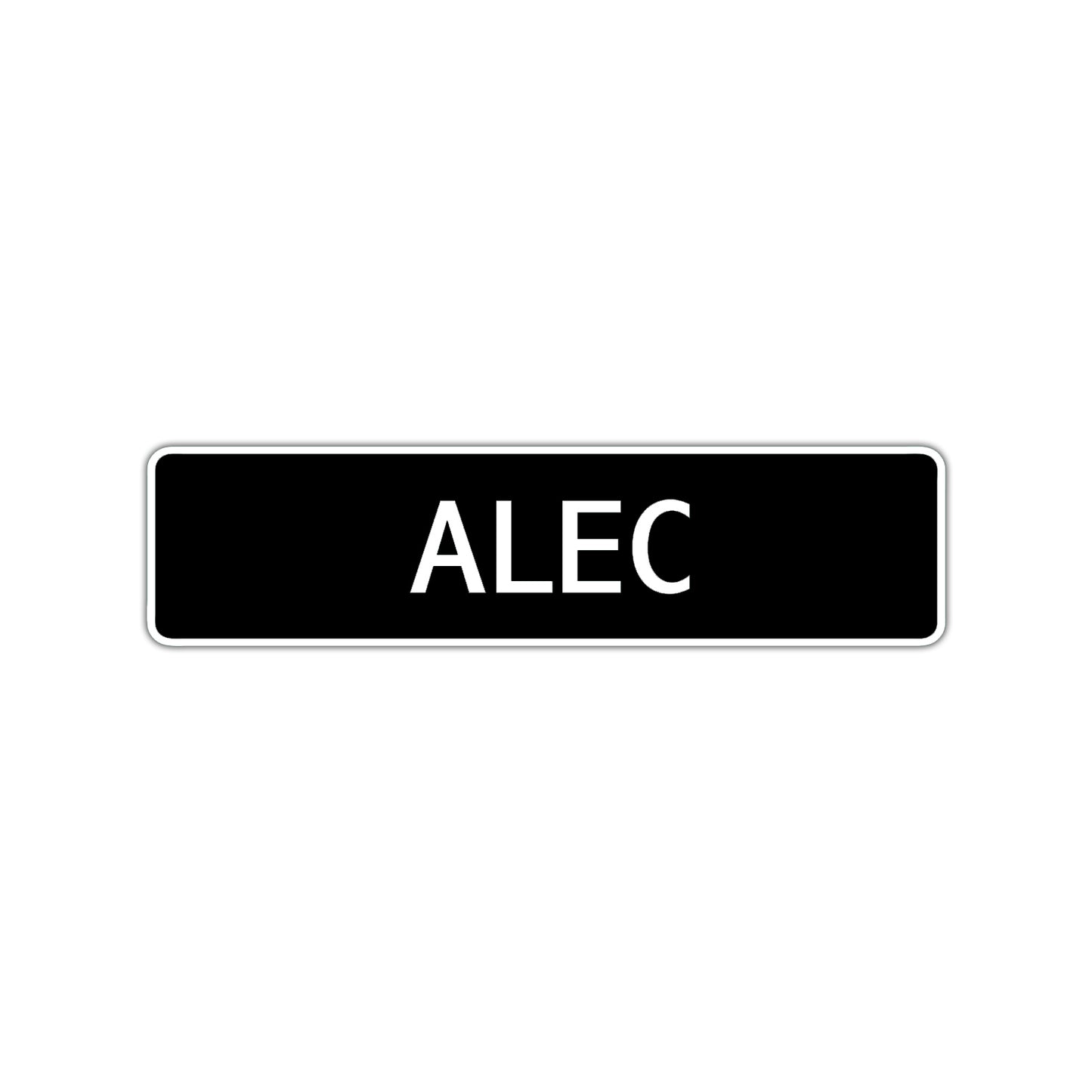 Alec Street Sign Children Name Room Plate