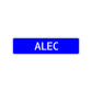 Alec Street Sign Children Name Room Plate