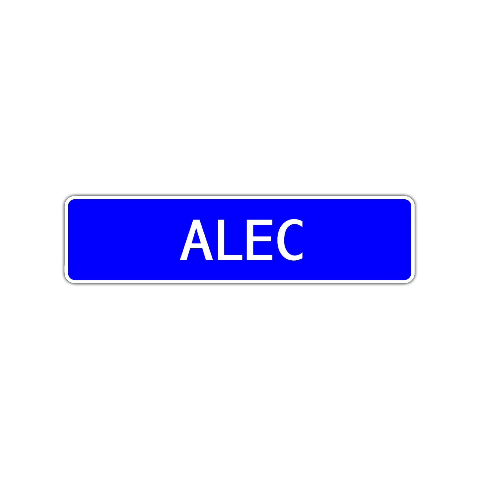 Alec Street Sign Children Name Room Plate