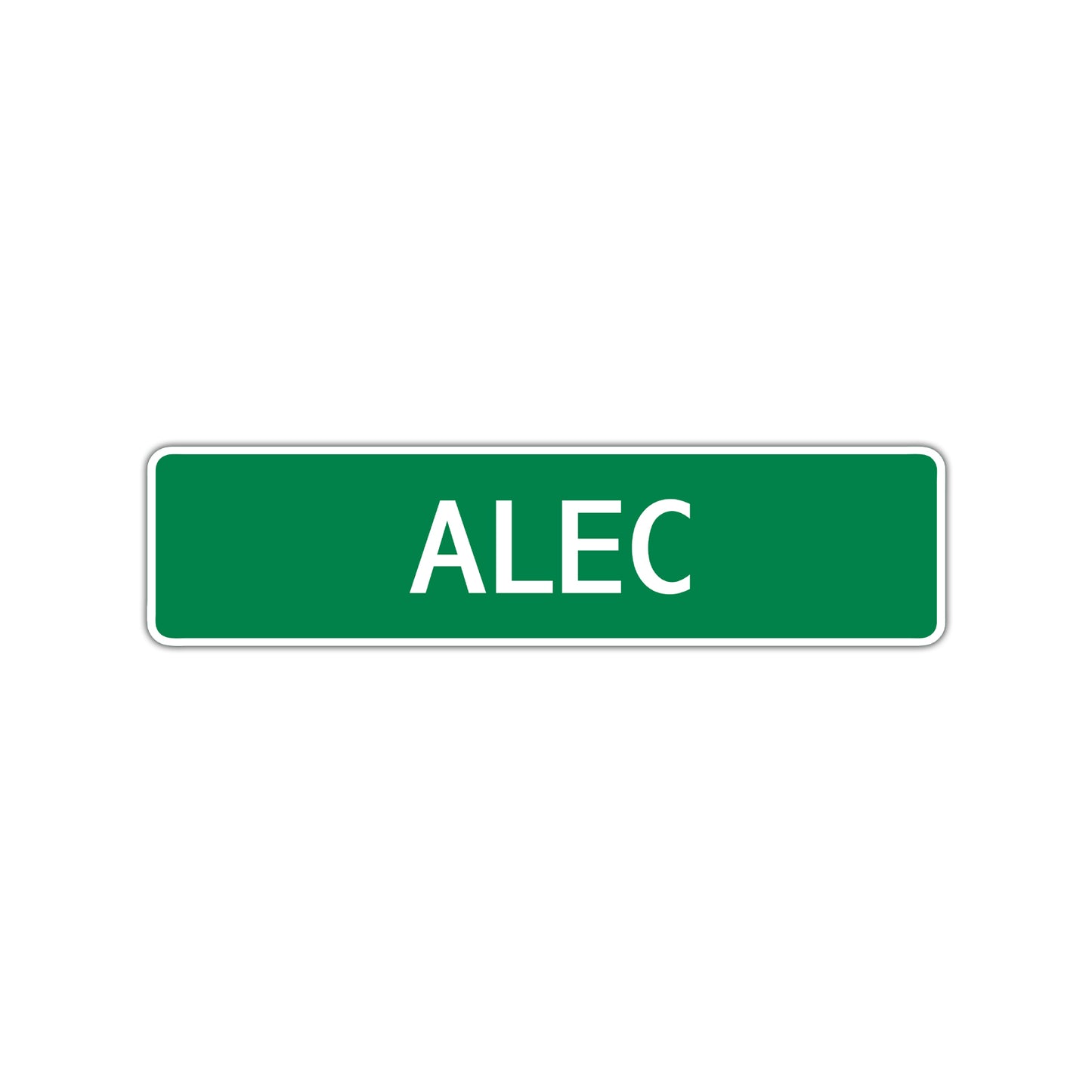 Alec Street Sign Children Name Room Plate
