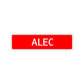 Alec Street Sign Children Name Room Plate
