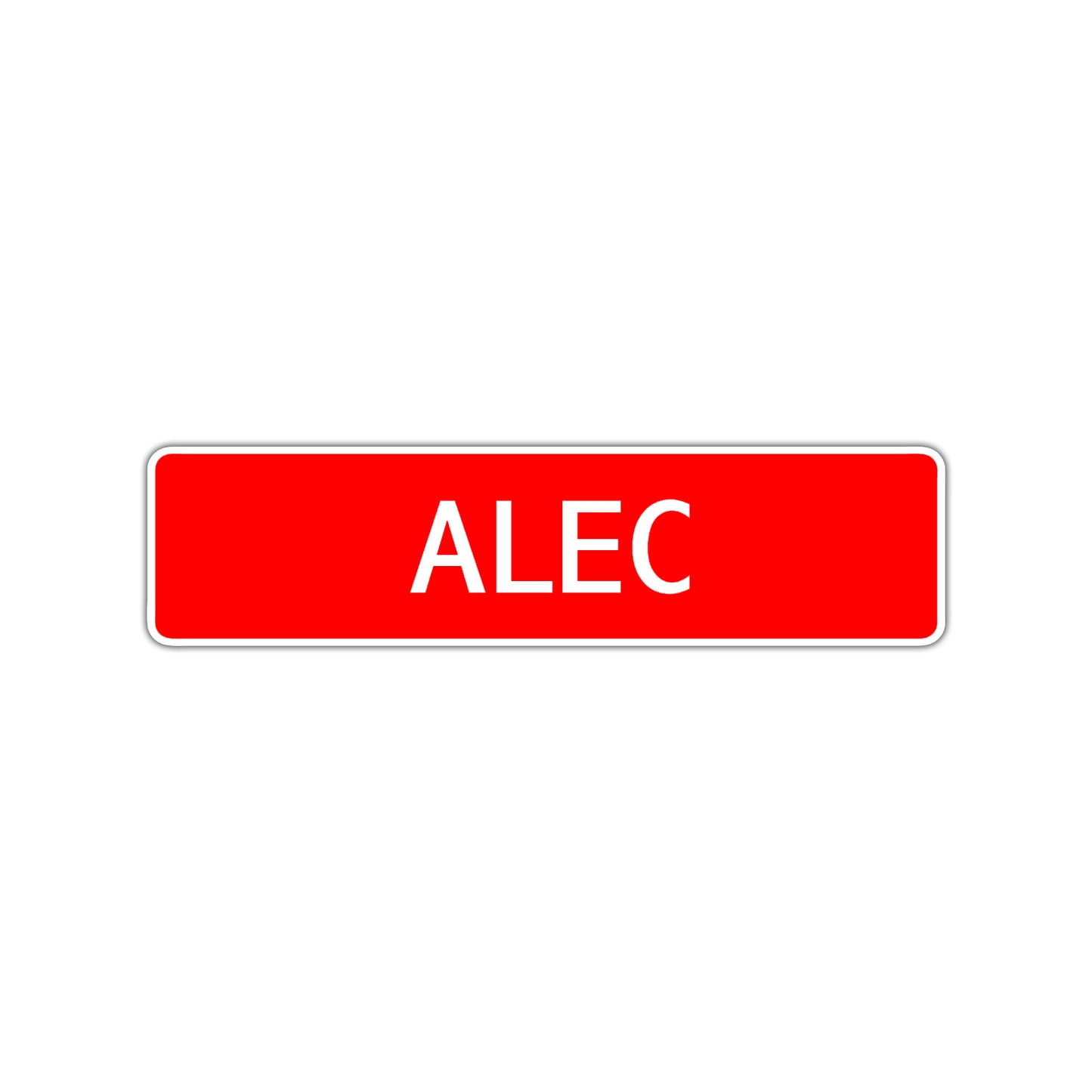 Alec Street Sign Children Name Room Plate