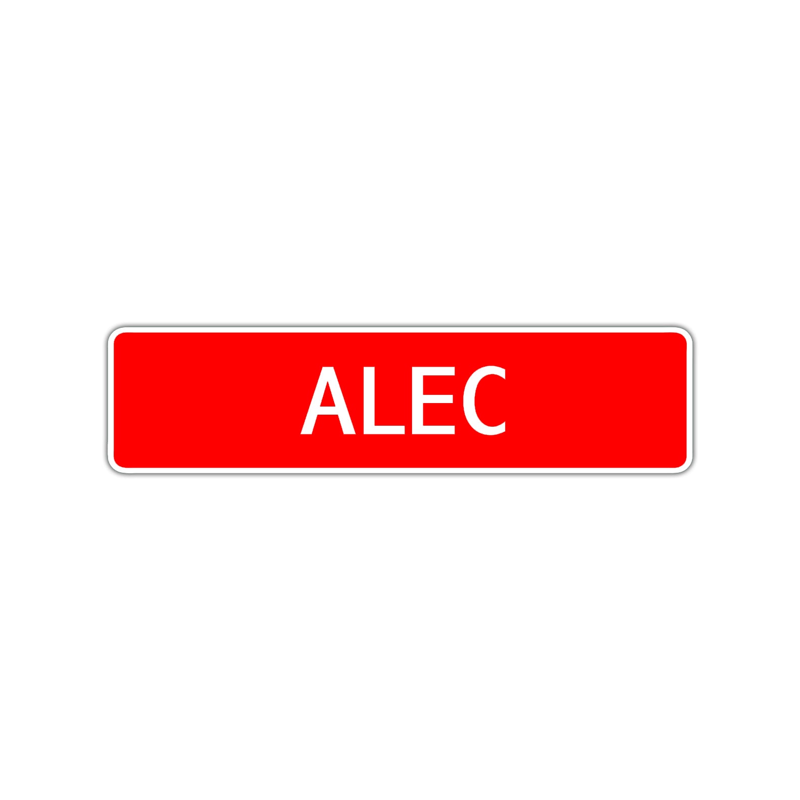 Alec Street Sign Children Name Room Plate