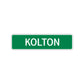 Kolton Street Sign Children Name Room Plate