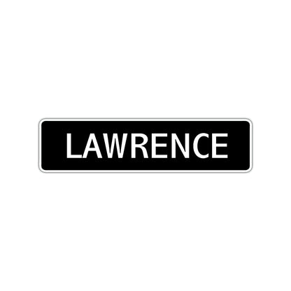 Lawrence Street Sign Children Name Room Plate