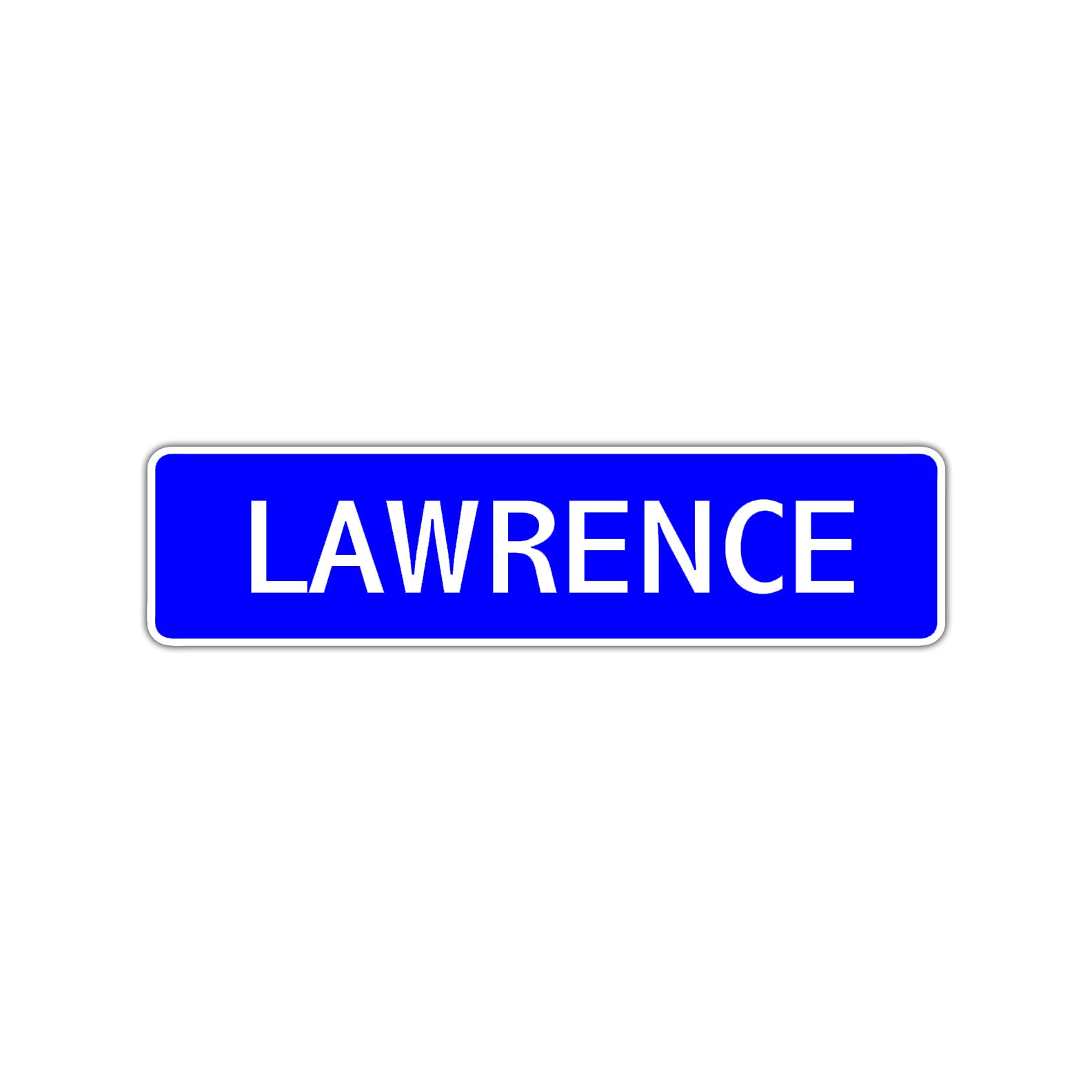 Lawrence Street Sign Children Name Room Plate