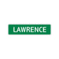 Lawrence Street Sign Children Name Room Plate