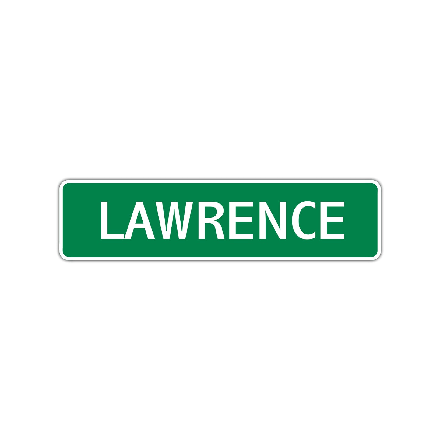 Lawrence Street Sign Children Name Room Plate
