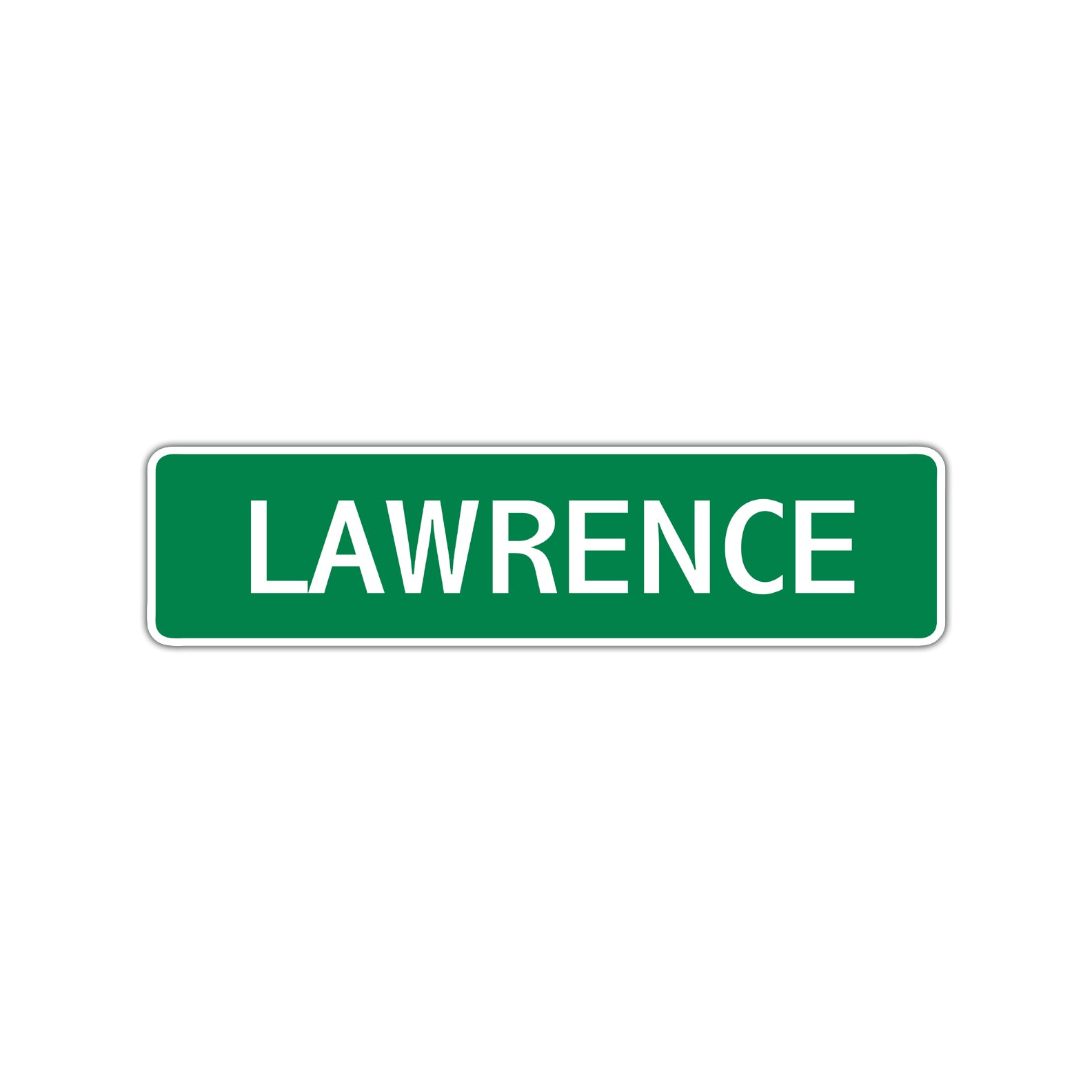 Lawrence Street Sign Children Name Room Plate