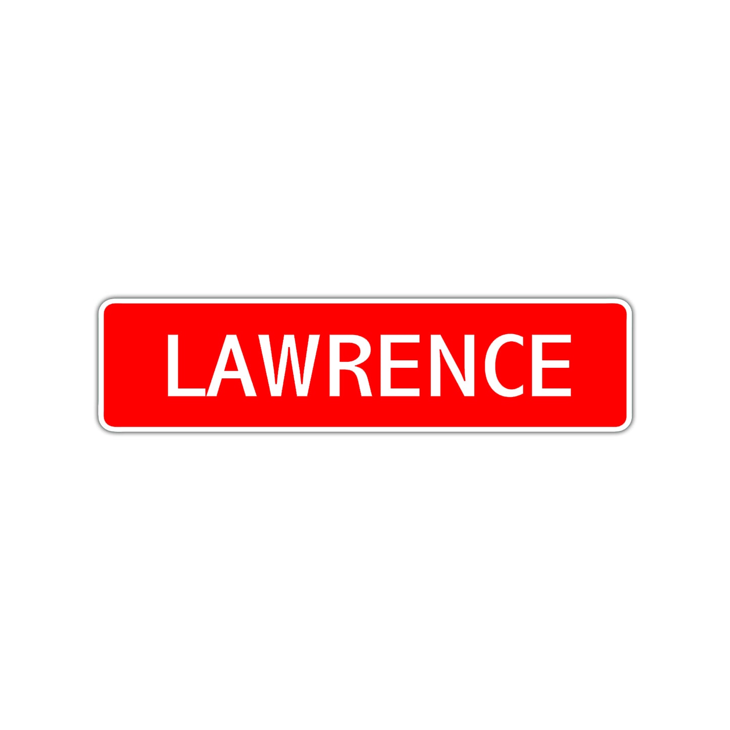 Lawrence Street Sign Children Name Room Plate